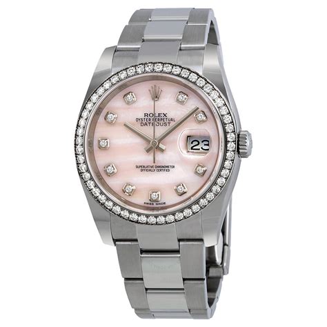 pink mother of pearl rolex watch|rolex datejust mother of pearl.